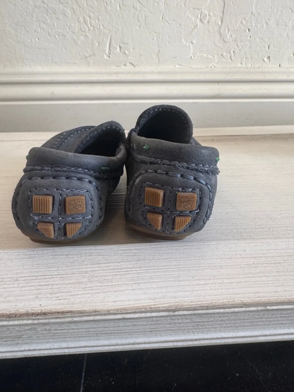 Jacadi Navy Suede Kids Moccasins with